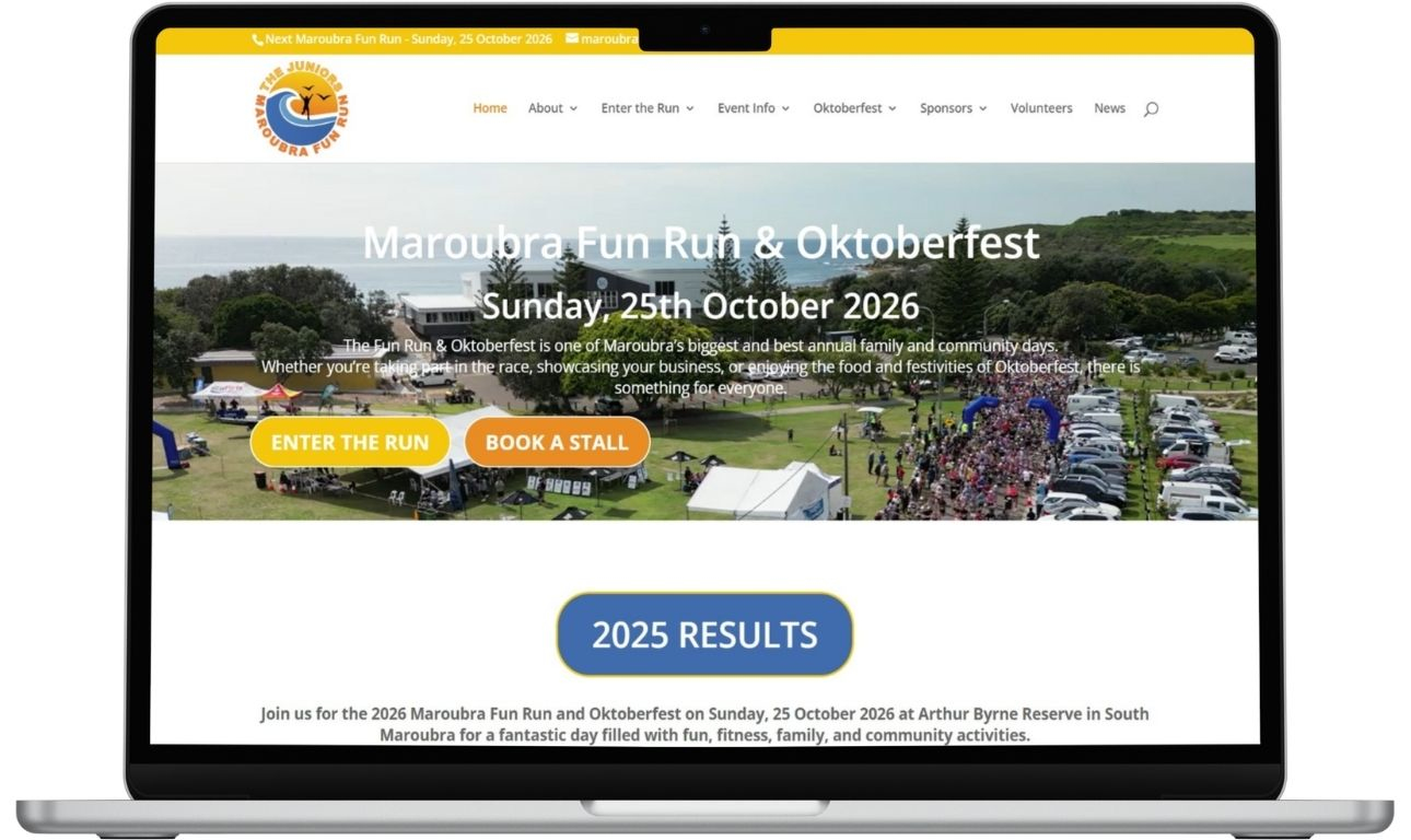 Website - Maroubra Fun Run